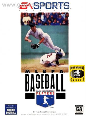 Cover MLBPA Baseball for Genesis - Mega Drive